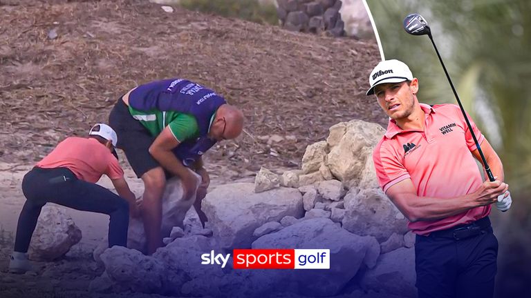 Lagergren moves rocks for shot