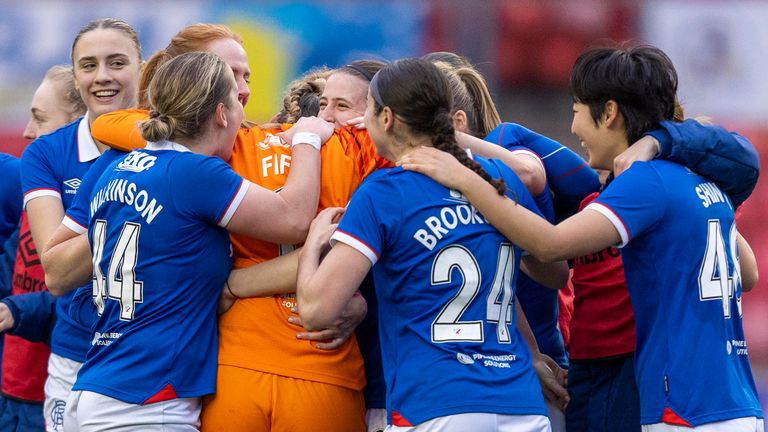 Rangers are second in the SWPL, behind Glasgow City, who they will face in the Sky Sports Cup final in March (Credit: Colin Poultney/SWPL)
