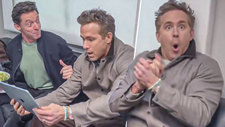 Ryan Reynolds' FA Cup draw reaction.