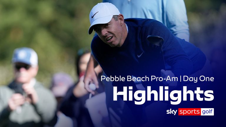 Highlights from the first round of the Pebble Beach Pro-Am from the Pebble Beach Golf Links and Spyglass Hill Golf Course in California. 
