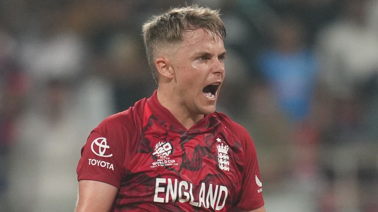 England's Sam Curran, T20 World Cup (Associated Press)