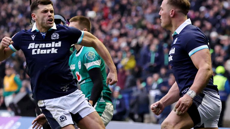 Duhan van der Merwe and  Blair Kinghorn