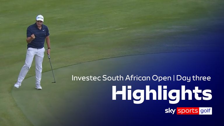 Highlights from the third round of the Investec South African Open at Stellenbosch Golf Club.