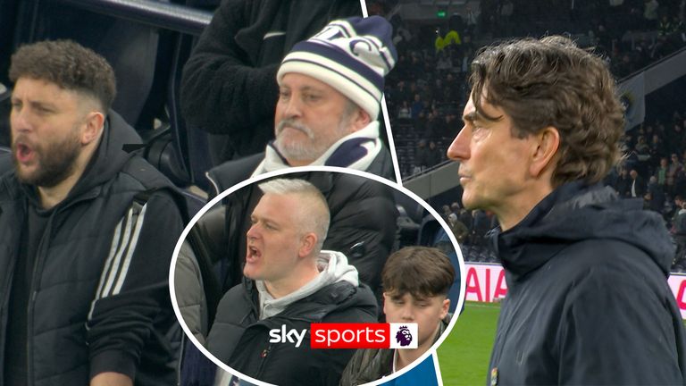 Spurs fans let their frustrations be heard at the full-time whilste after Newcastle defeat the home side 2-1 in  Thomas Frank's last game in charge, after a poor run of form leaving the side in 16th of the Premier League table. 