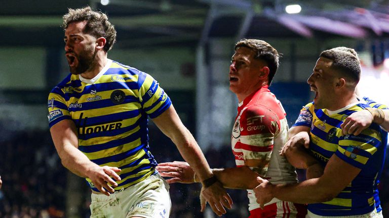 Toby King opened the scoring for Warrington Wolves 