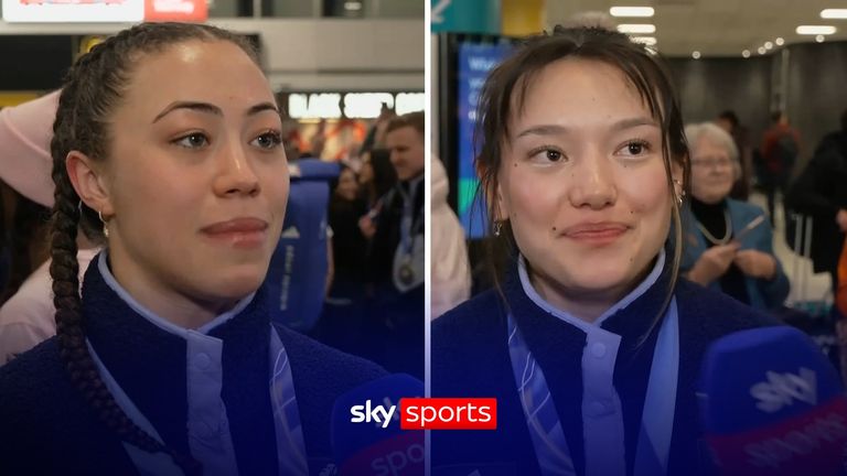 Tammy Stoecker and Zoe Atkin were in buoyant mood after both winning medals at the Winter Olympics.