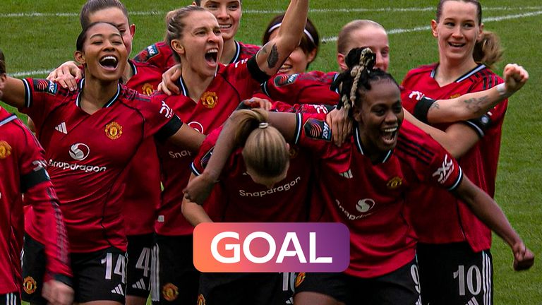 WSL: Manchester United vs Liverpool | Lisa Naalsund  breaks the deadlock for United
