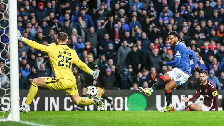 Rangers' Youssef Chermiti scores to make it 2-2