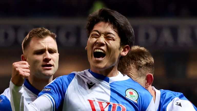 Yuki Ohashi scored the winning goal for Blackburn against Preston 