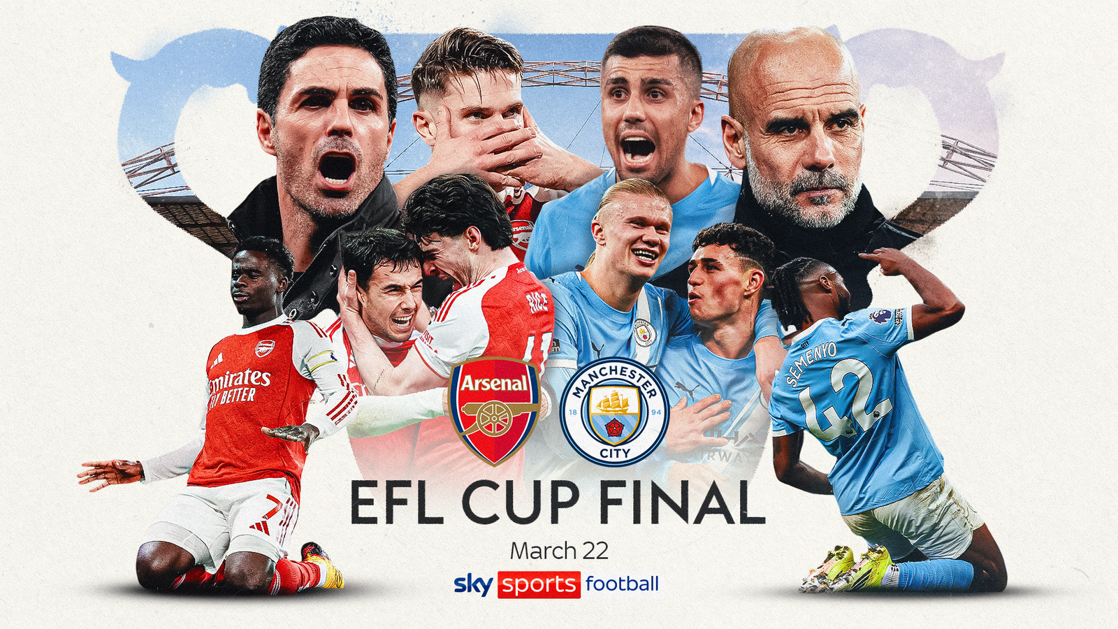 Arsenal vs Man City: Why this year's Carabao Cup final at Wembley matters like never before as Mikel Arteta and Pep Guardiola lock horns