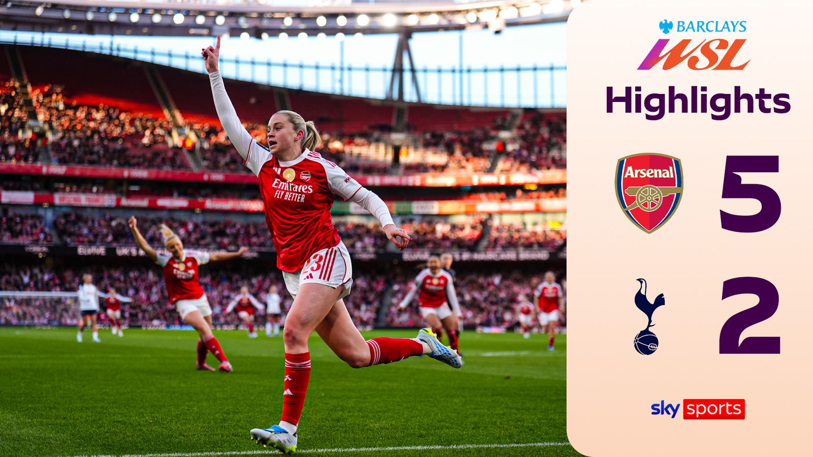 Arsenal vs Tottenham | Women's Super League highlights