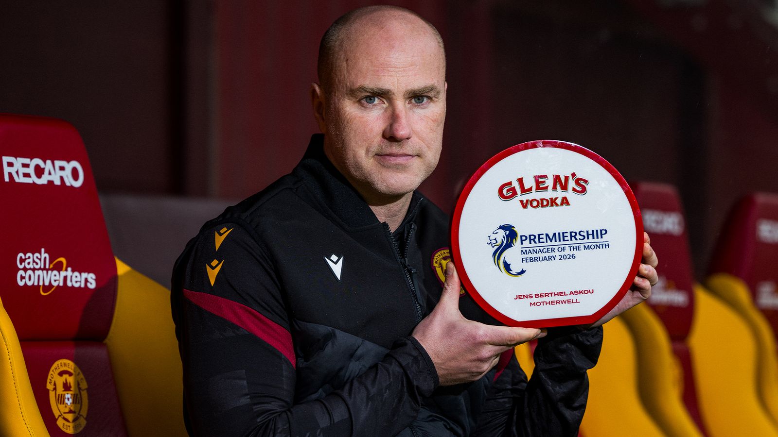 Jens Berthel Askou: Motherwell boss named Scottish Premiership Manager of the Month for February as Fir Park record-breakers continue to impress