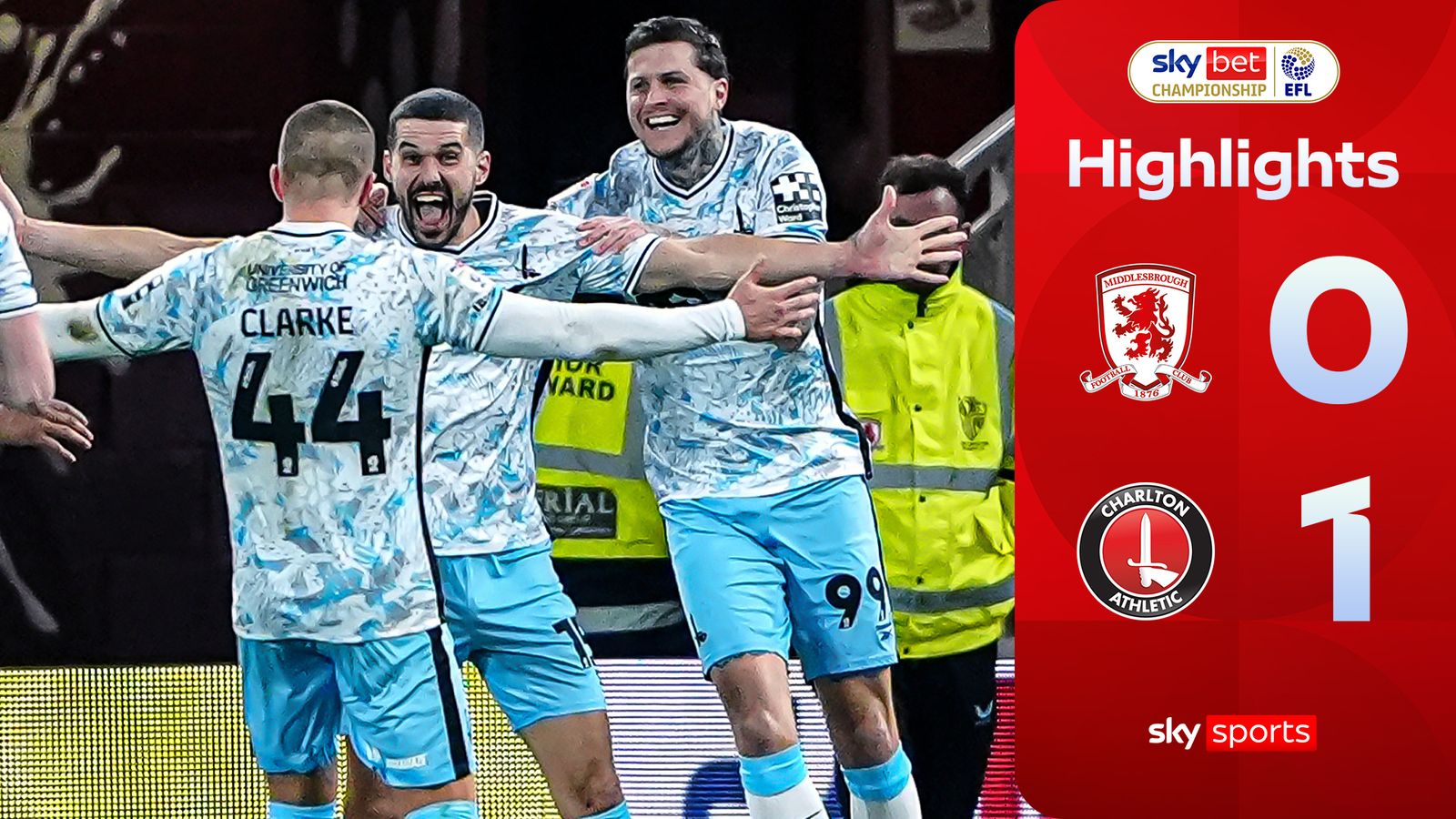 Middlesbrough 0-1 Charlton | Championship highlights