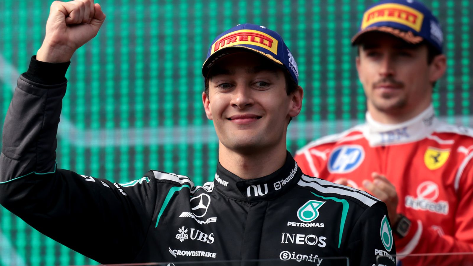 Australian Grand Prix: George Russell wins F1 2026 season opener for Mercedes after gripping early Charles Leclerc fight