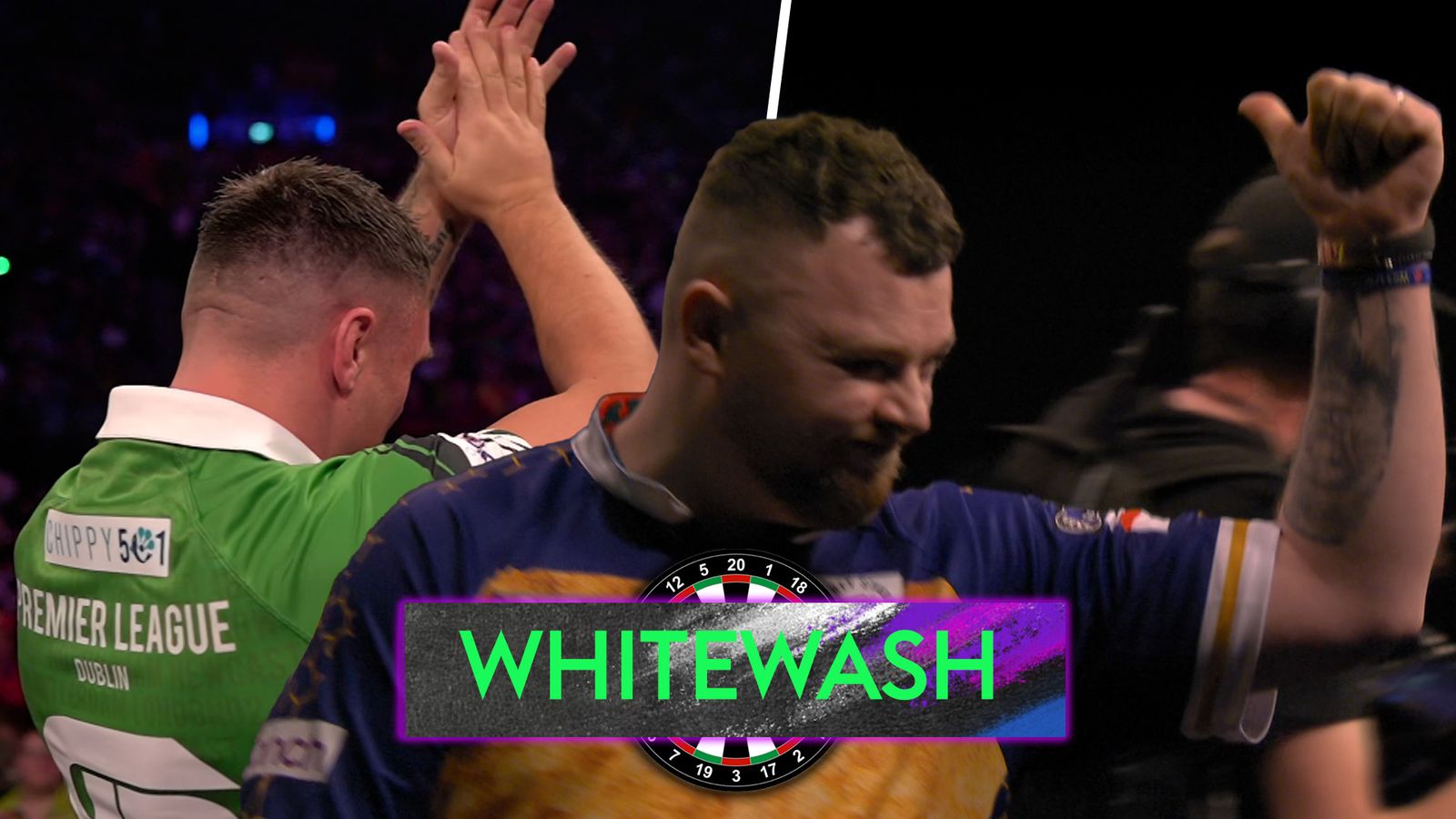 Premier League Darts: Josh Rock's sarcastic response to Dublin jeers after whitewash against Gerwyn Price!