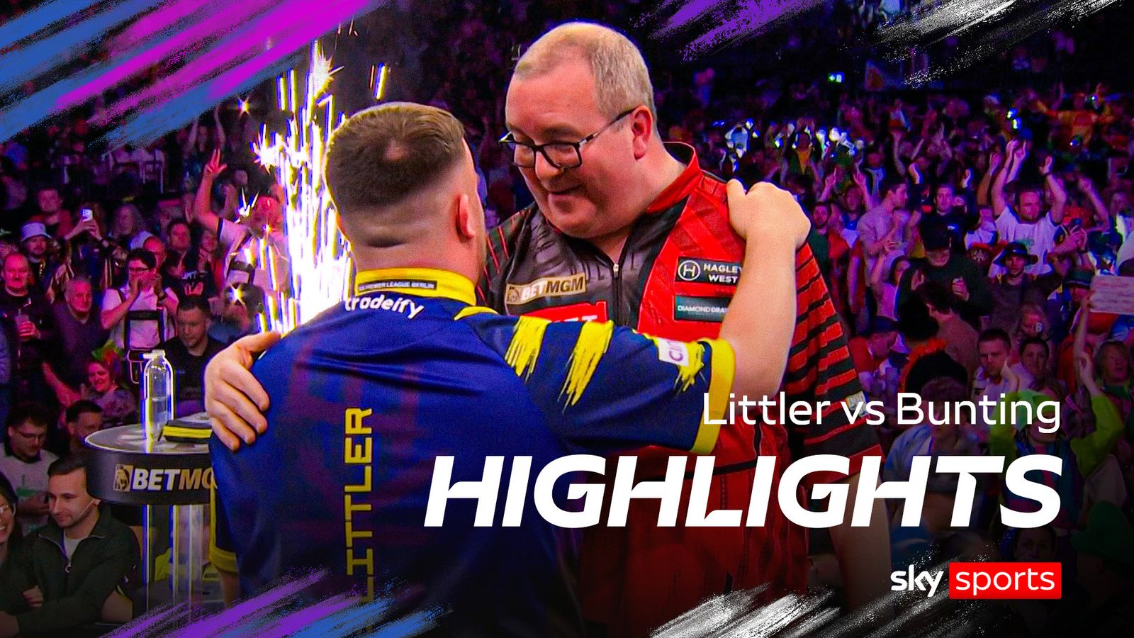 Littler verslaat Bunting in Berlijn en gaat door naar de halve finales!