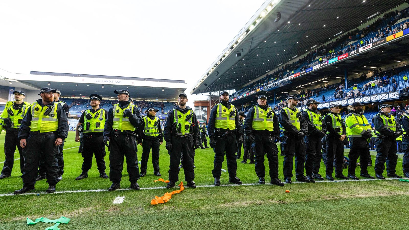 Old Firm pitch invasion: Police Scotland say big away allocations not currently workable for Celtic vs Rangers games