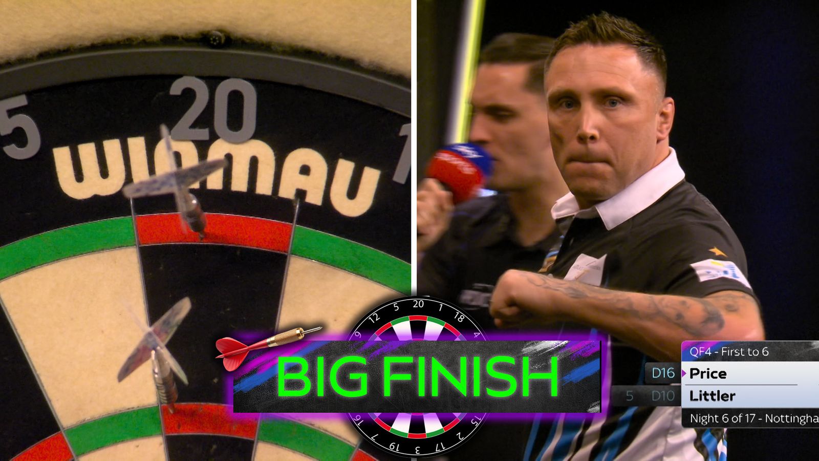 Premier League Darts: Gerwyn Price follows 151 finish with 152 checkout!