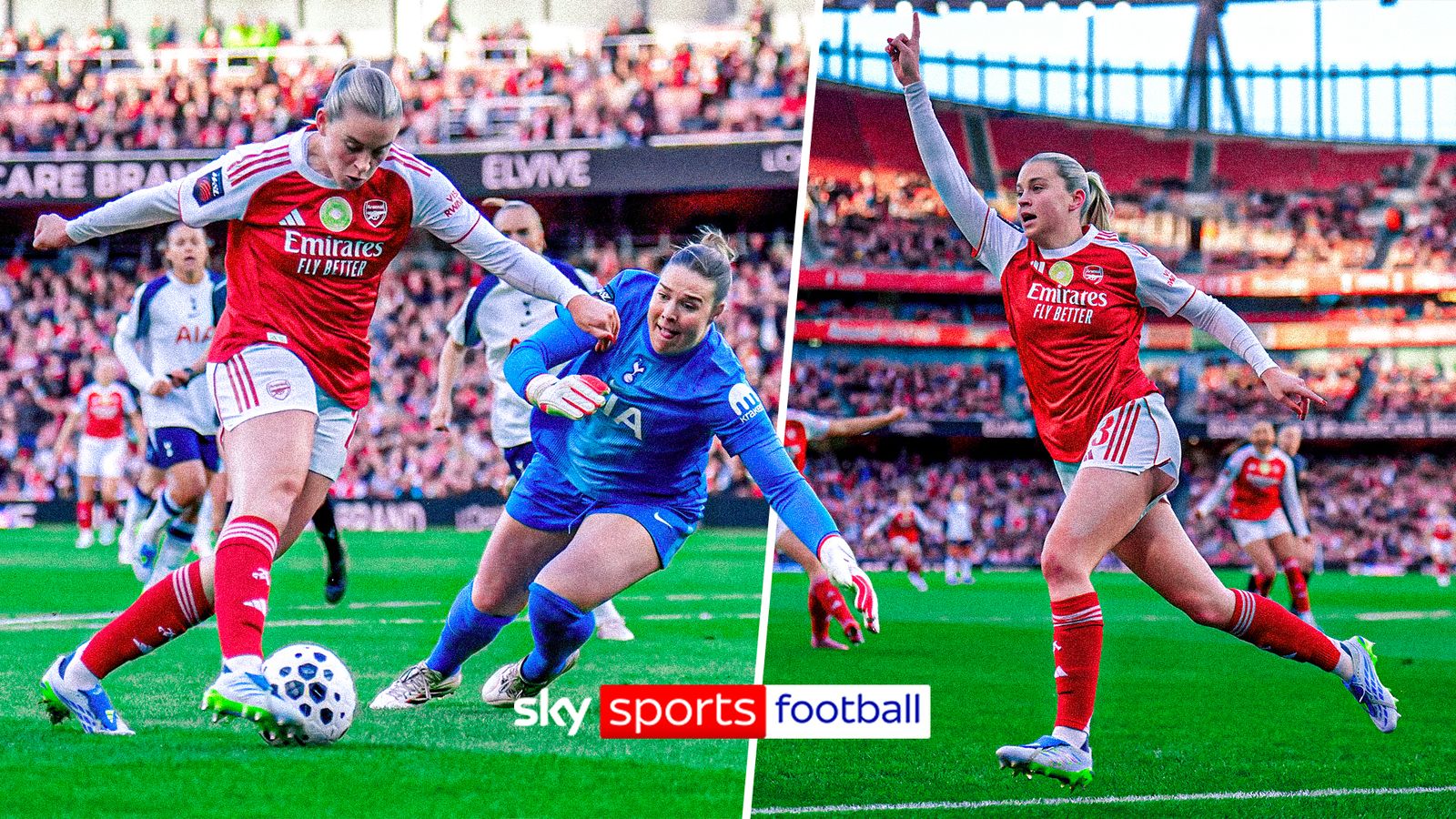 Arsenal vs Spurs: Alessia Russo runs rampant in the North London Derby with a 22-minute hat-trick! - Sky Sports