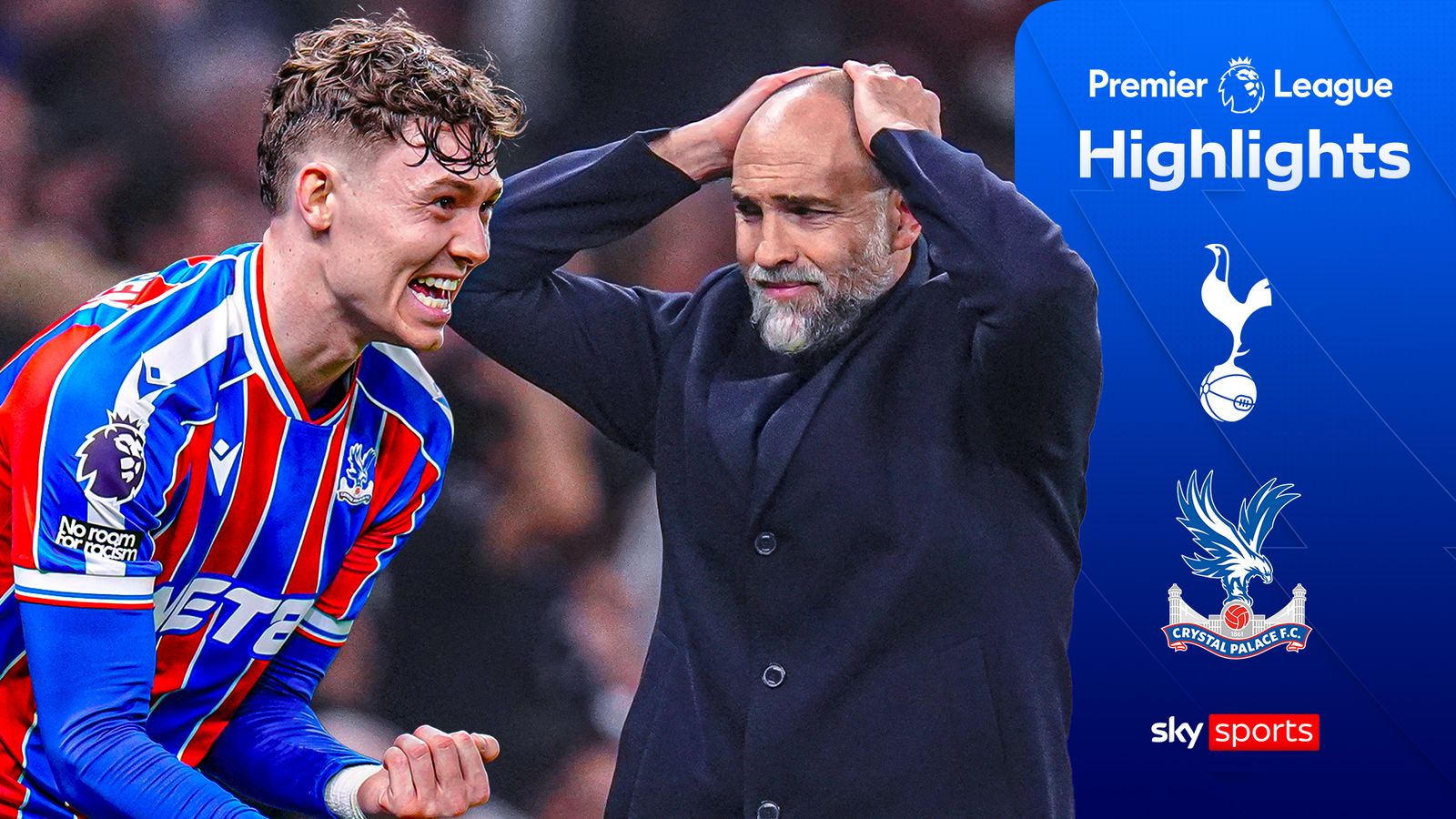 Palace le propinó a los Spurs su quinta derrota consecutiva cuando Van de Ven vio la tarjeta roja.