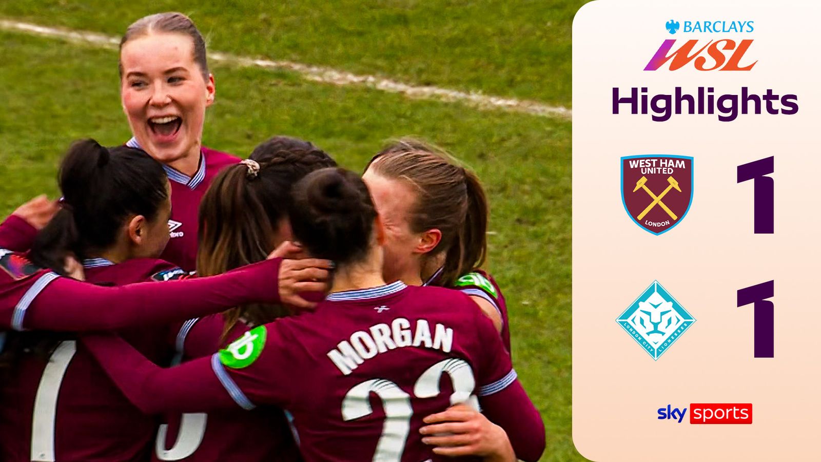 West Ham vs London City Lionesses | Women's Super League highlights