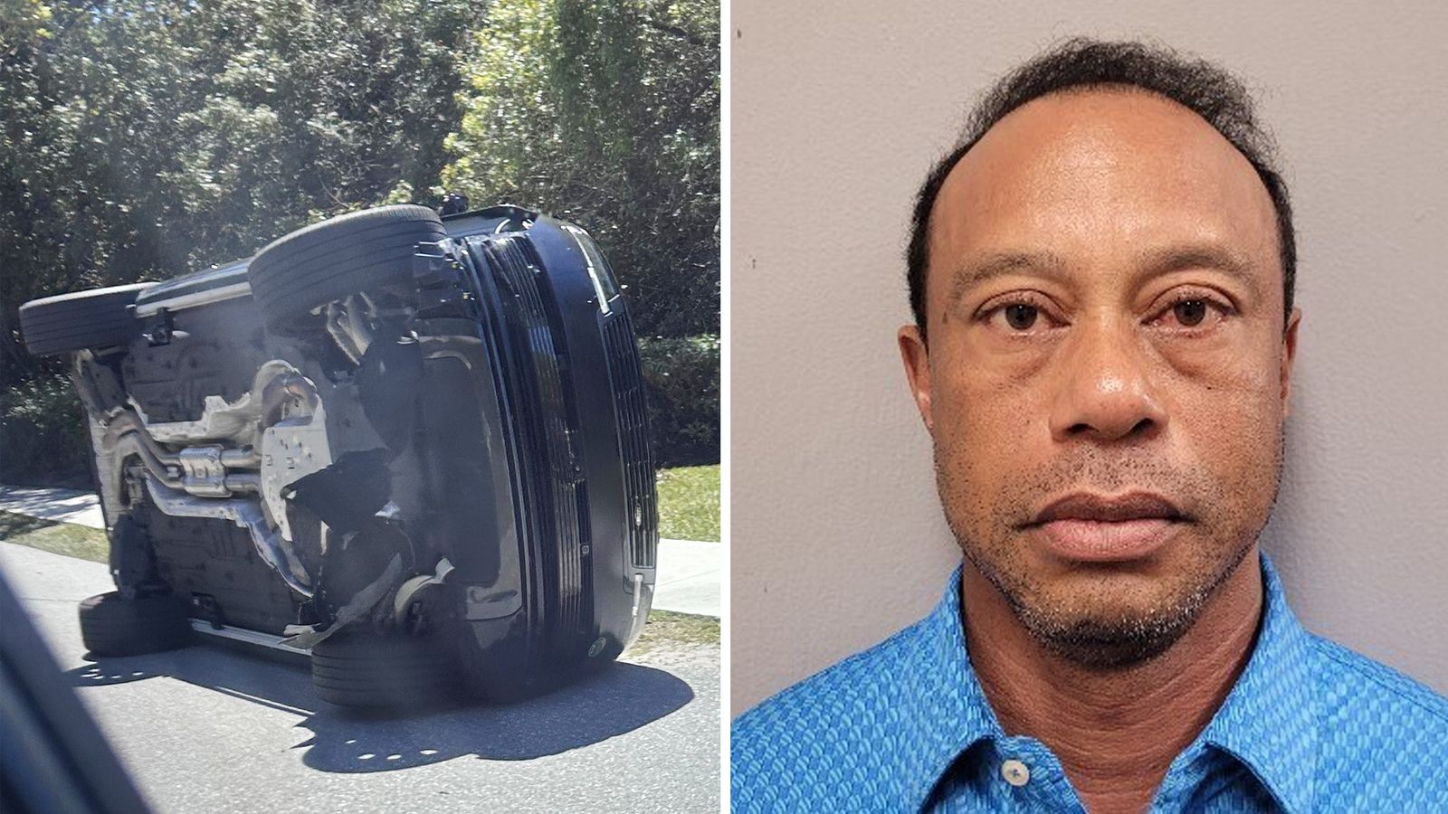 Tiger Woods has been charged with driving under the influence after being involved in car crash in Jupiter Island, Florida