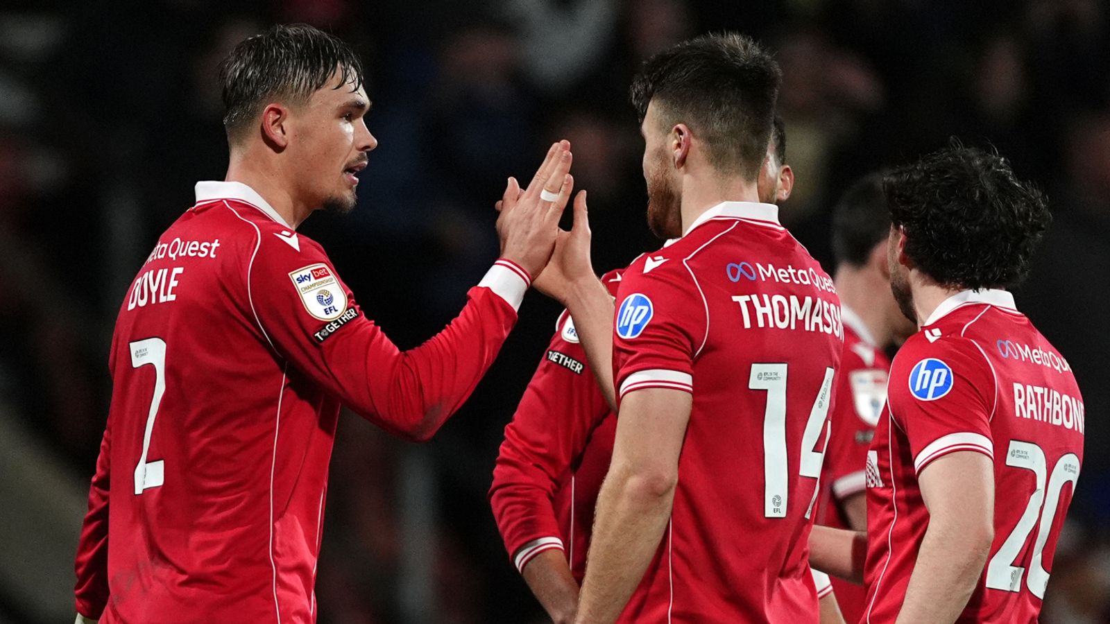 Wrexham 2-0 Swansea City: Nathan Broadhead and Liam Cullen's own goal boosts hosts' play-off push in front of Ryan Reynolds and Rob Mac