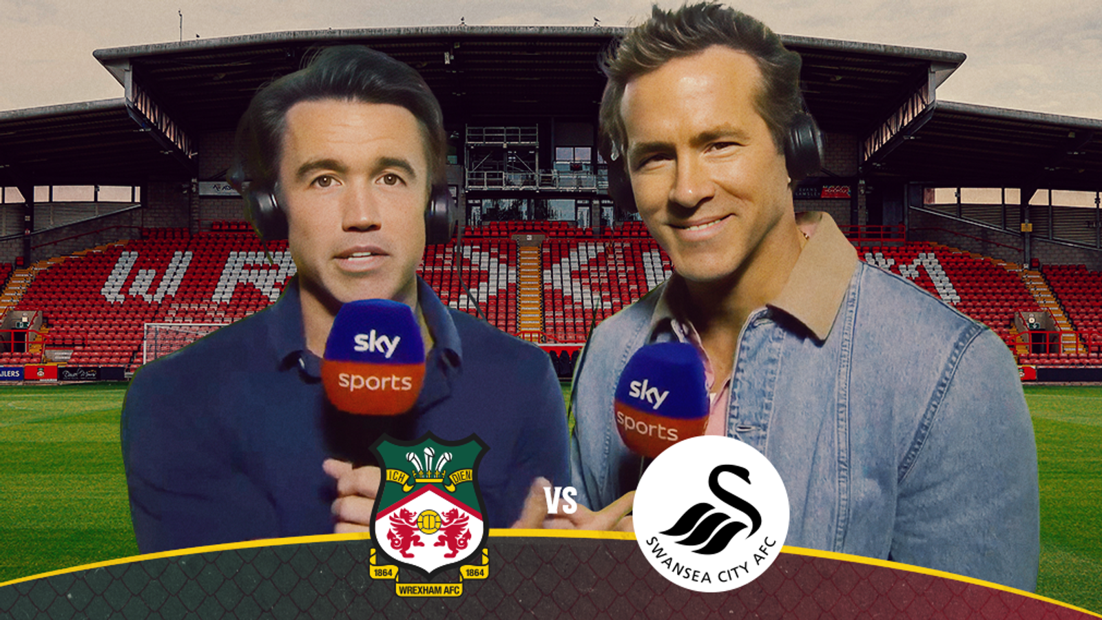 Ryan Reynolds en Rob Mac zullen de exclusieve commentatoren zijn op Sky Sports voor Wrexham vs Swansea | Voetbalnieuws