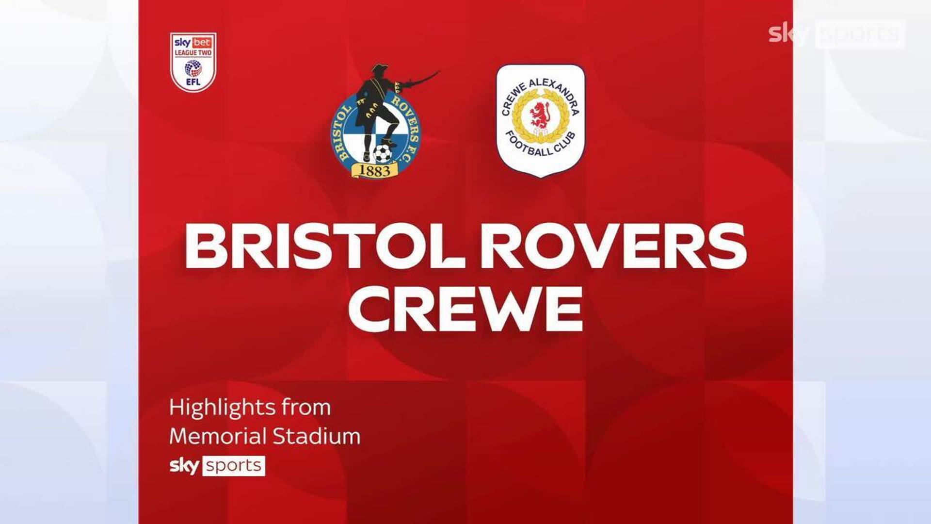 Bristol Rovers 2-1 Crewe