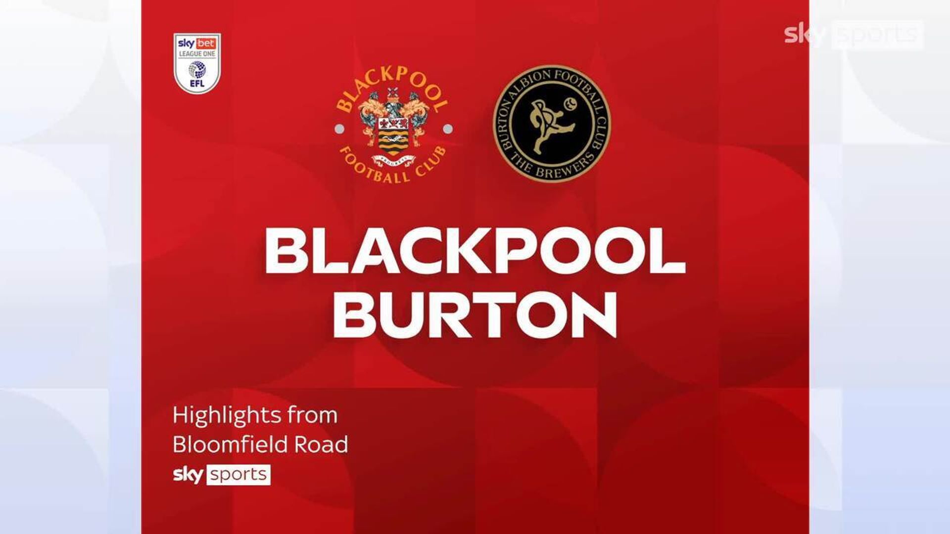 Blackpool 1-0 Burton