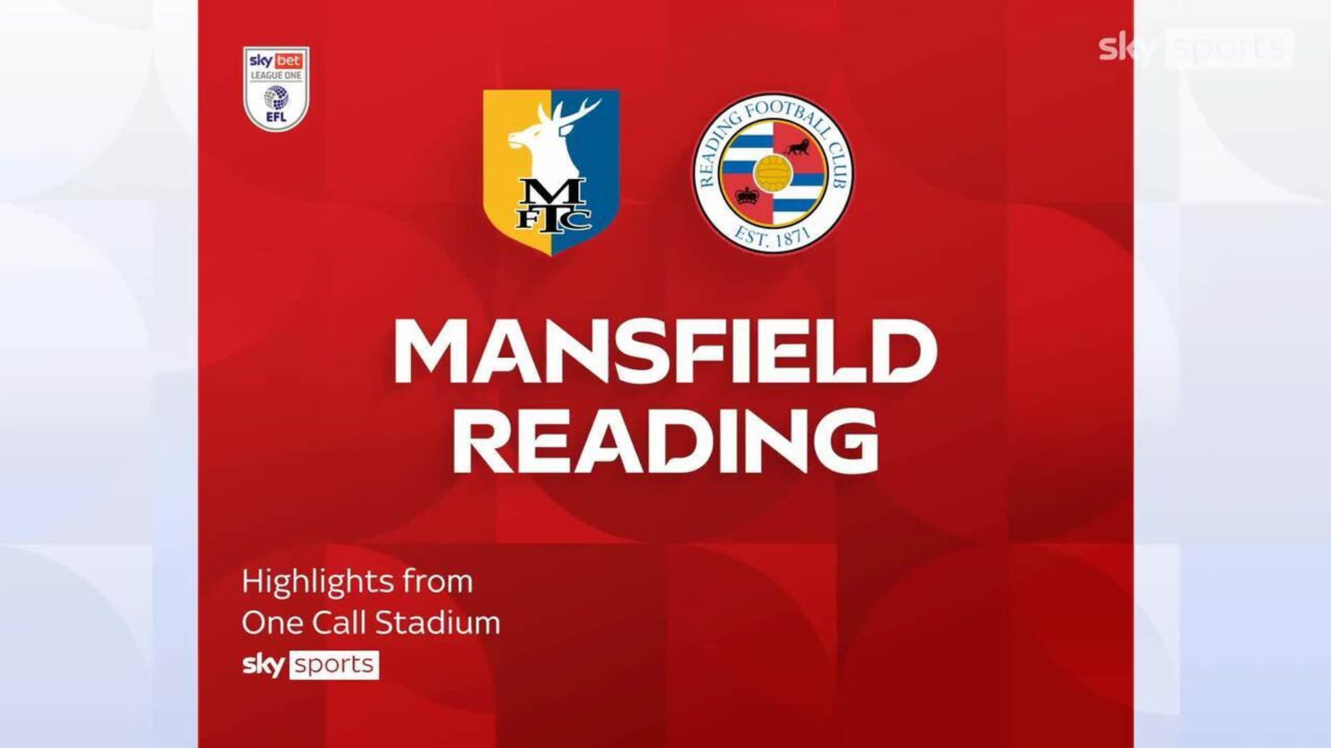 Mansfield 1-0 Reading