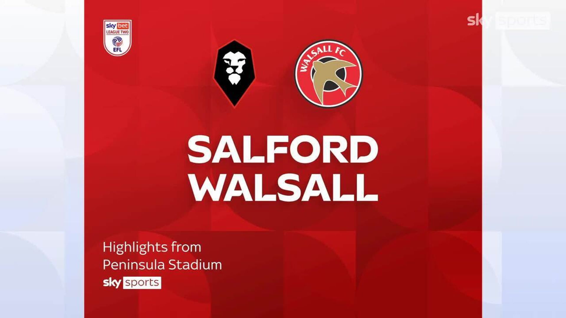 Salford 1-0 Walsall