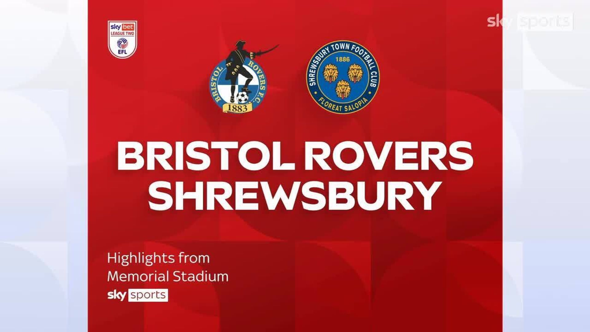 Bristol Rovers 1-0 Shrewsbury