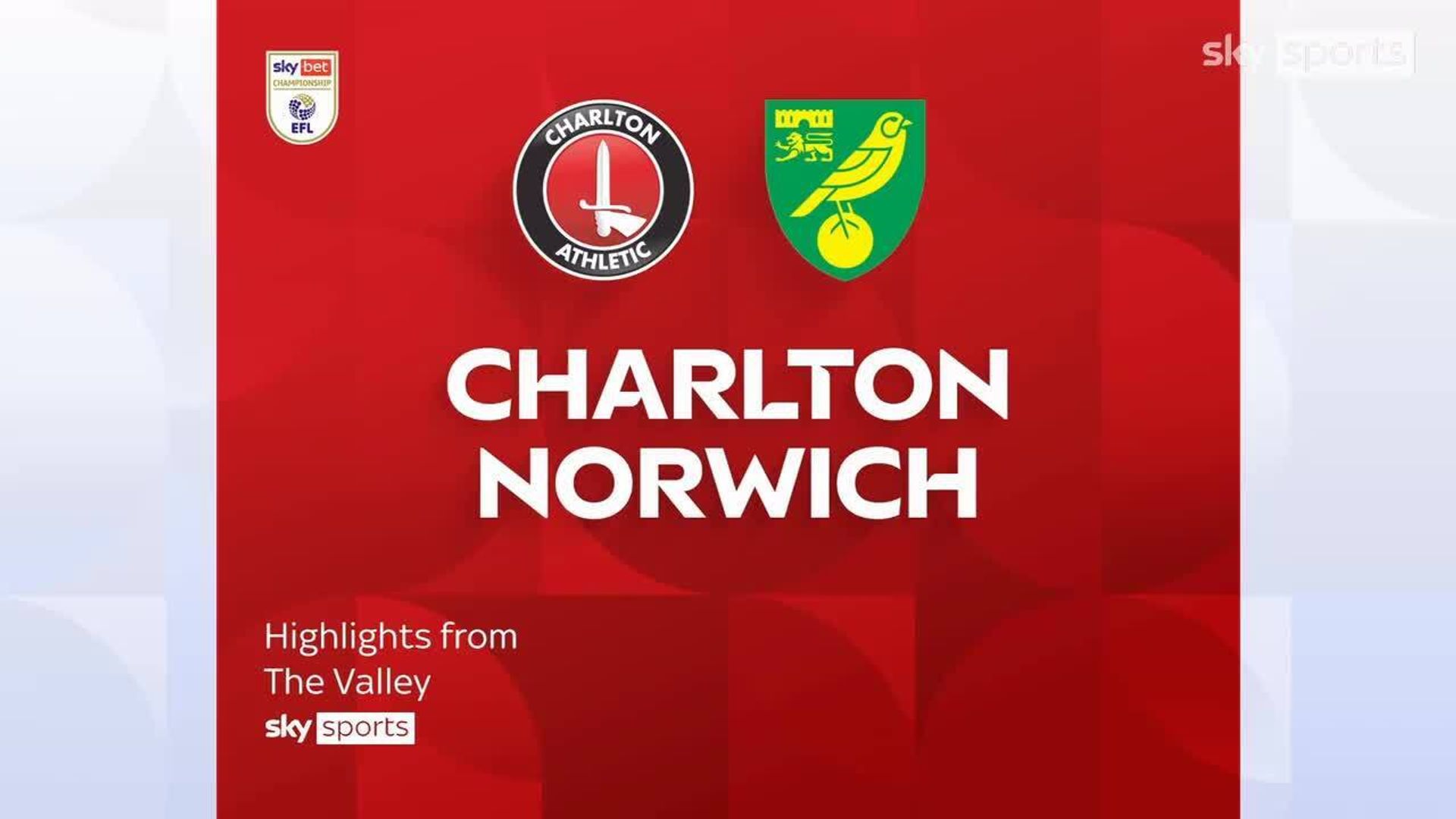 Charlton 0-1 Norwich