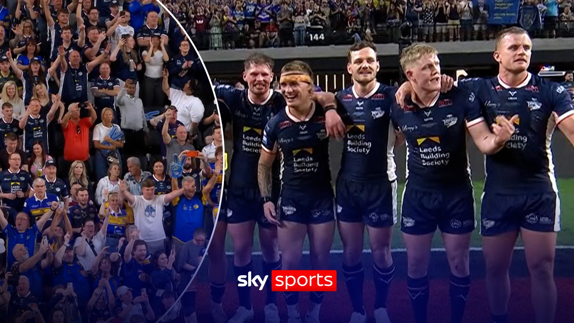 ‘This is special’ | Rhinos celebrate with fans after dominant win Las Vegas