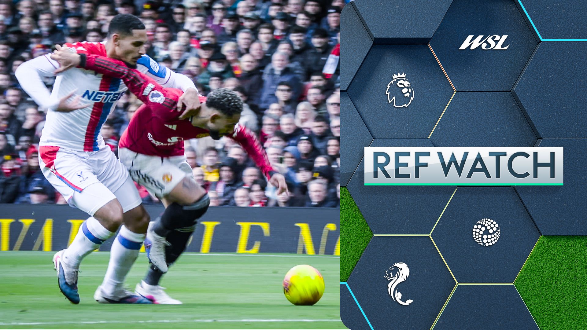 Was Lacroix foul on Cunha a red card and how does it differ from Guehi on Salah?