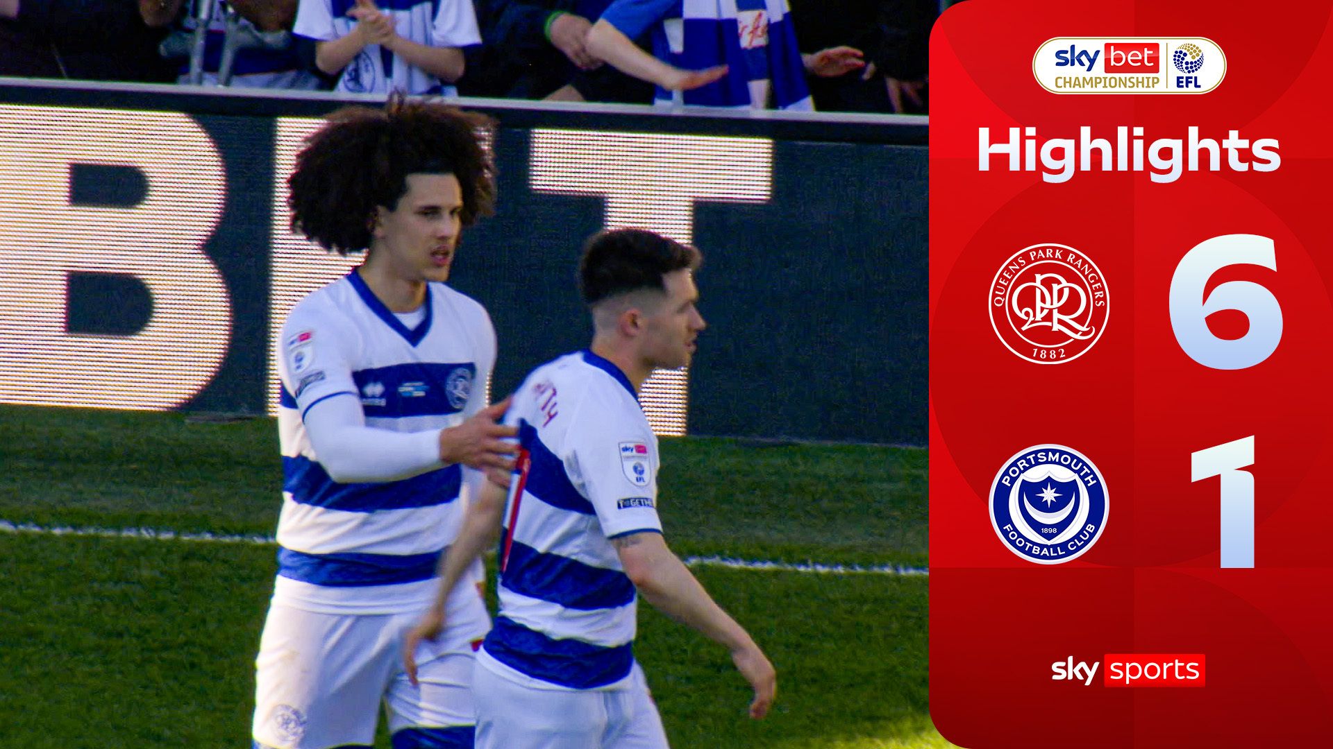 QPR hit struggling Pompey for six!