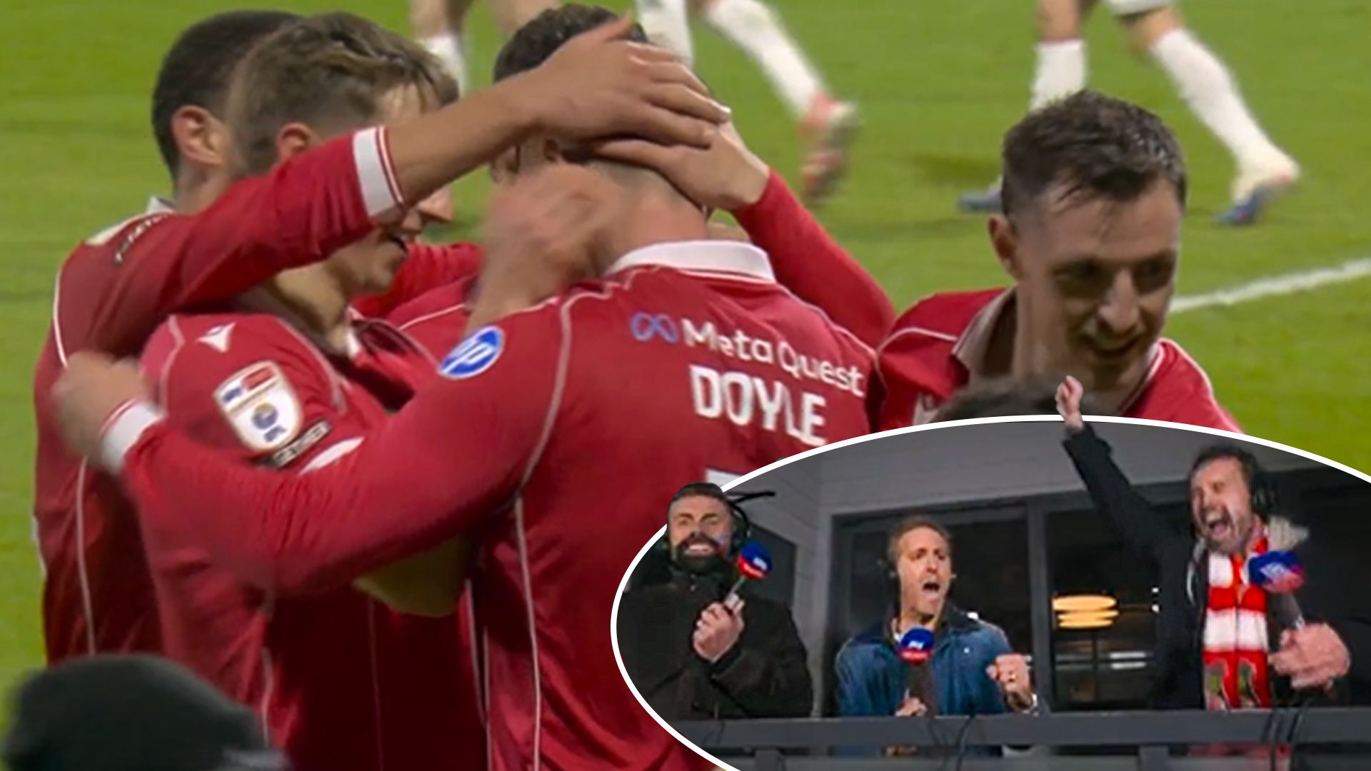 'Who cares!?' | Rob and Ryan celebrate Wrexham's second goal against Swansea