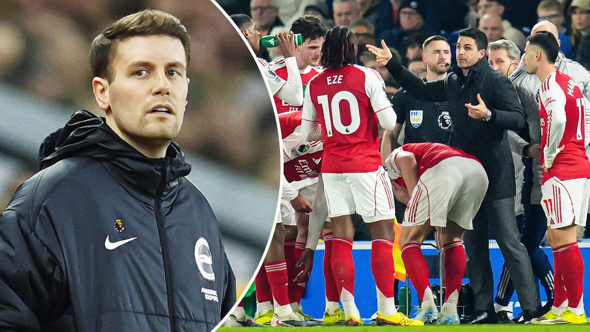 Ne ‵teke atu a Fabian Hurzeler ki te fakamaseigina o taimi ne tatino tiaki ne te Arsenal i te lotou taua mo ote Brighton, kae ko te aofaki o te lotou taimi telā e siki te telematai i te taimi ne fai ei te fakatokaga o te telematai ko maluga i te kautama tenei