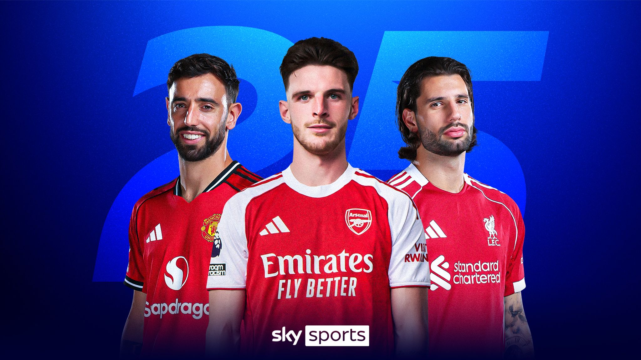 Bruno Fernandes? Declan Rice? Sky Sports ranks the Premier League's top 25 players right now