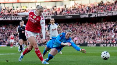 Alessia Russo scores her second goal of the game