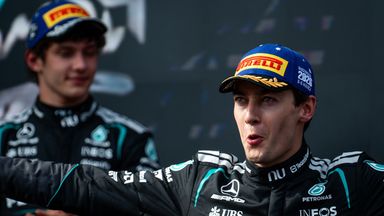 Kimi Antonelli and George Russell