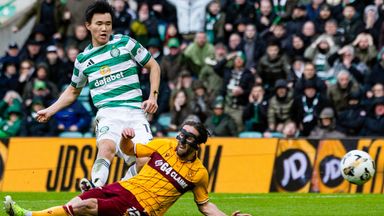 Celtic's Hunjun Yang scores to make it 1-1