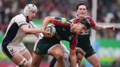 Orlando Bailey charges forward for Leicester