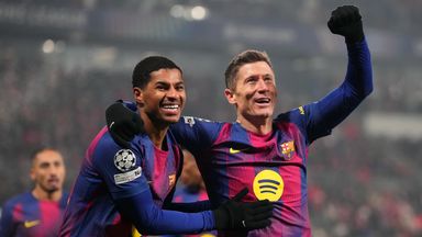 Marcus Rashford and Robert Lewandowski