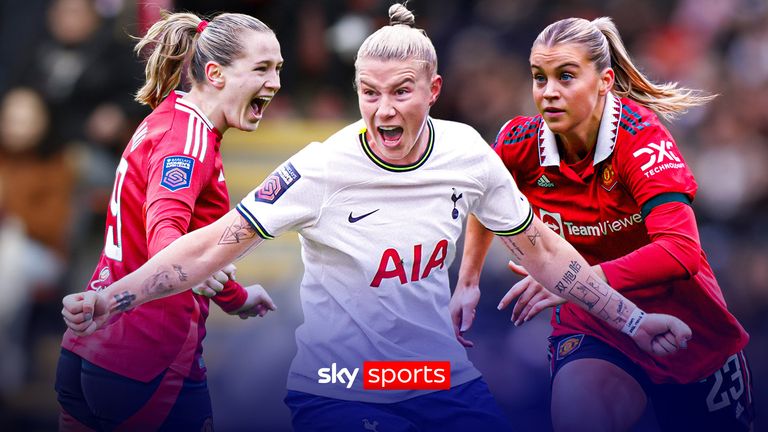 Elisabeth Terland, Bethany England and Alessia Russo