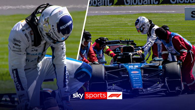 Australian Grand Prix: Alex Albon loses hydraulic power and is out of P1