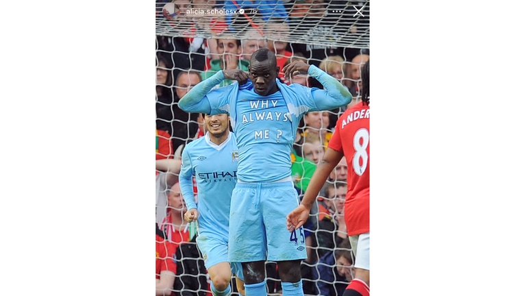 Screenshot of Alicia Scholes Instagram story
