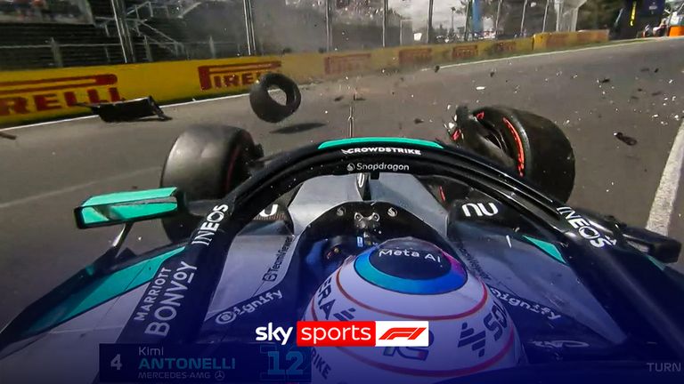 Australian GP: Anthony Davidson analyses Kimi Antonelli's crash in P3