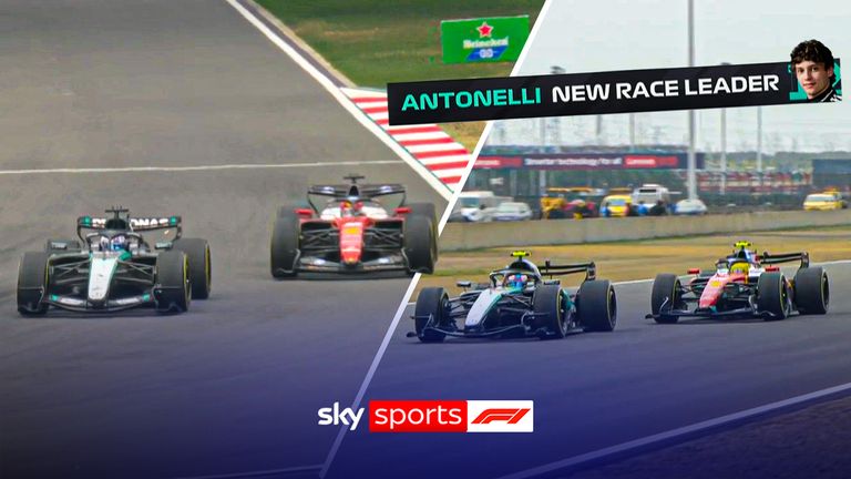 Chinese Grand Prix: Antonelli takes lead Russell into second of the Chinese GP